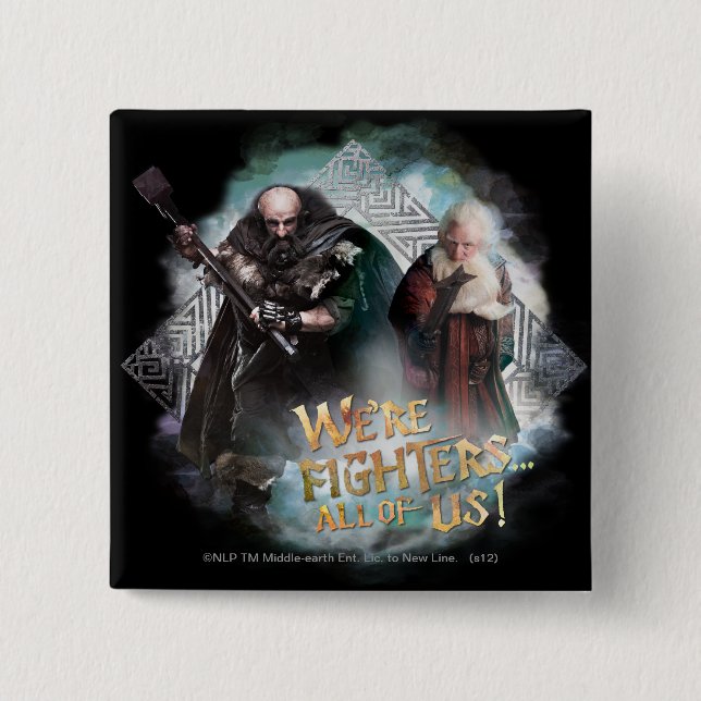 Dwalin and Balin Pinback Button (Front)