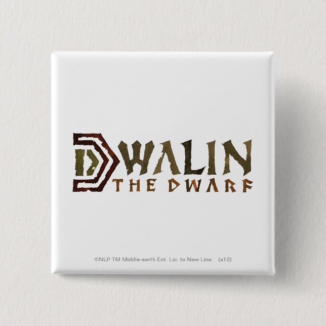 Dwalin Name Pinback Button (Front)