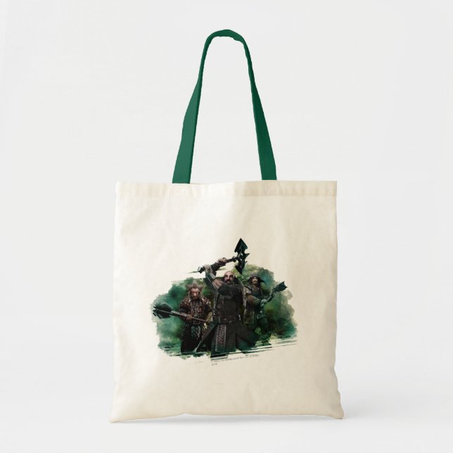 Dwalin, Nori, & Bofur Graphic Tote Bag (Front)