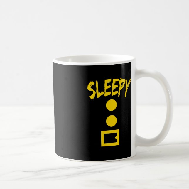 Dwarf Costume  - Fun Halloween Gift Idea - Sleepy Coffee Mug (Right)