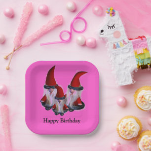 Dwarf family Wonderland.Personalised Plate