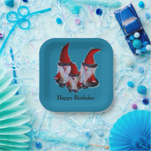 Dwarf family Wonderland.Personalised Plate