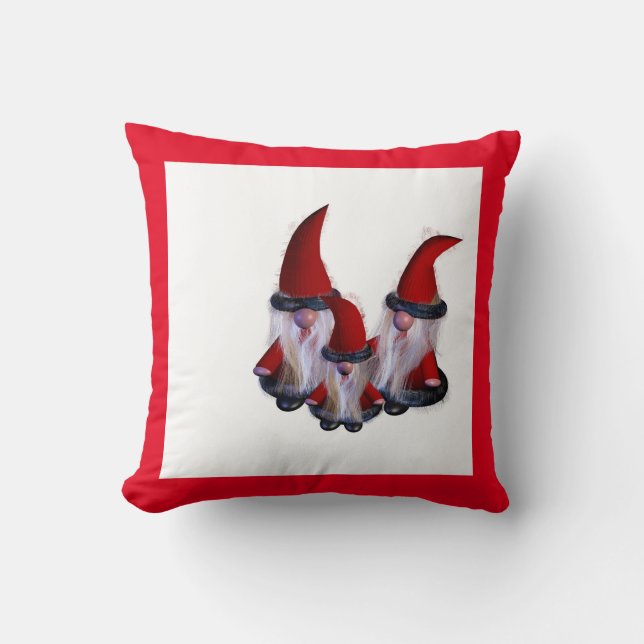 Dwarf family Wonderland Throw Pillow (Front)