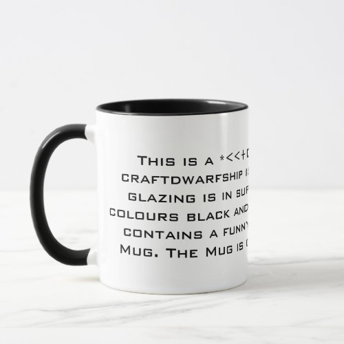 Dwarf fortress themed Mug