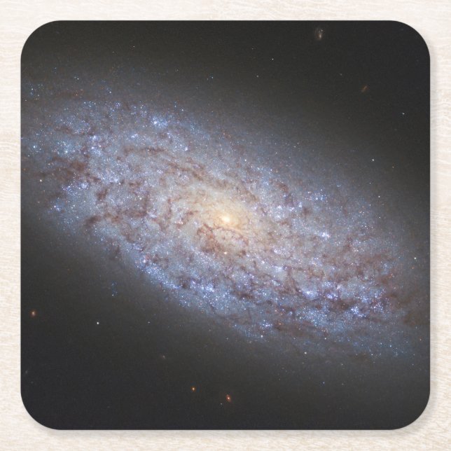Dwarf Galaxy Ngc 5949. Square Paper Coaster (Front)