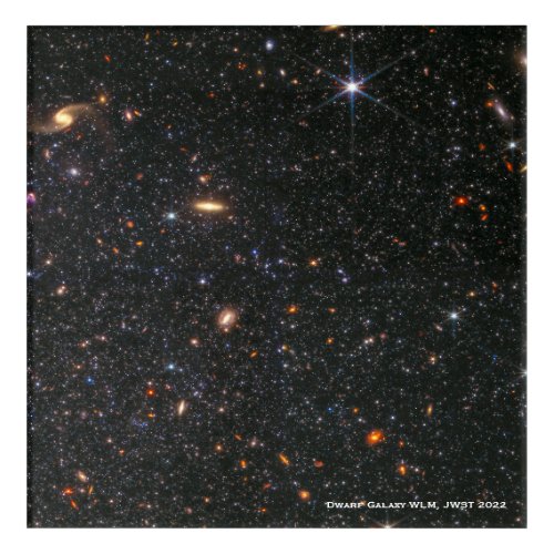 Dwarf Galaxy WLM James Webb Space Telescope Hi_Res Acrylic Print