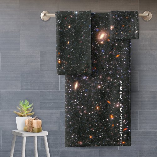 Dwarf Galaxy WLM James Webb Space Telescope Hi_Res Bath Towel Set