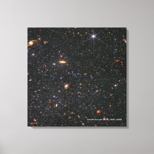 Dwarf Galaxy WLM James Webb Space Telescope Hi_Res Canvas Print