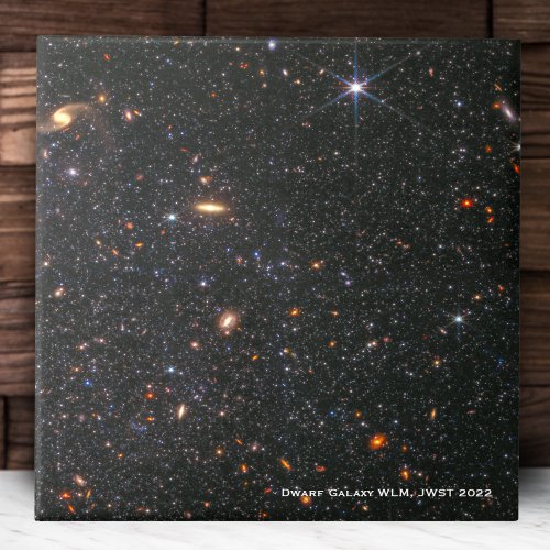 Dwarf Galaxy WLM James Webb Space Telescope Hi_Res Ceramic Tile
