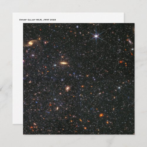 Dwarf Galaxy WLM James Webb Space Telescope Hi_Res Note Card