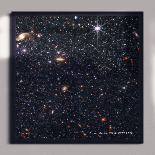 Dwarf Galaxy WLM James Webb Space Telescope Hi_Res Poster