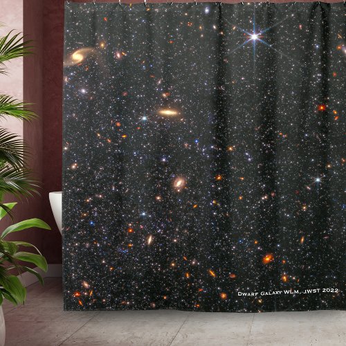 Dwarf Galaxy WLM James Webb Space Telescope Hi_Res Shower Curtain