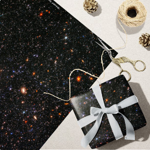  AnyDesign 12 Sheet Galaxy Wrapping Paper Black Night