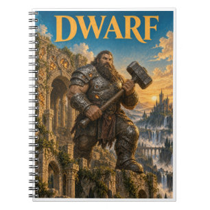 Dwarf, Gothic Fantasy Monster Notebook