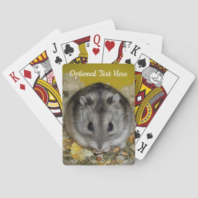 Dwarf Hamster Pet Poker Cards (Back)