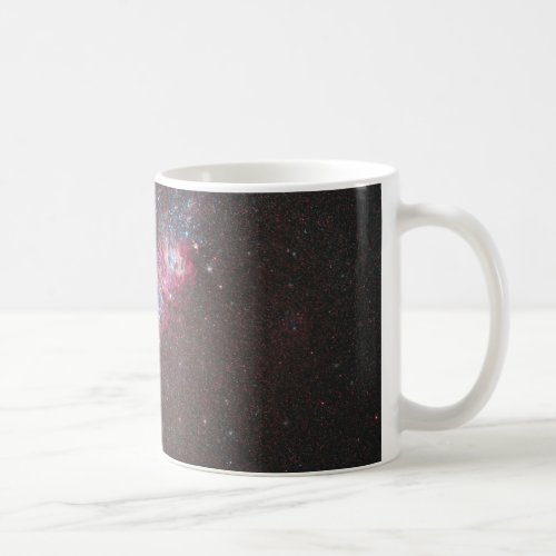 Dwarf Irregular Galaxy NGC 4214 Imaged by Hubble Coffee Mug