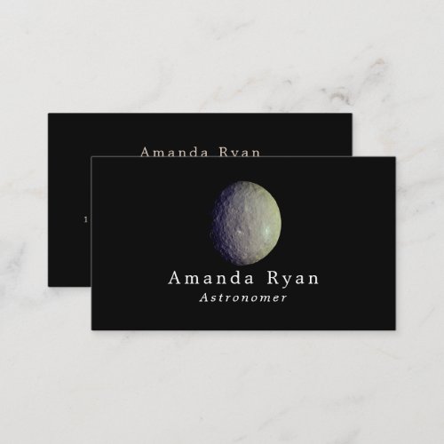 Dwarf Planet Ceres Astronomy Business Card