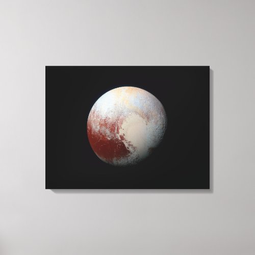 Dwarf Planet Pluto by New Horizons Wrapped Canvas