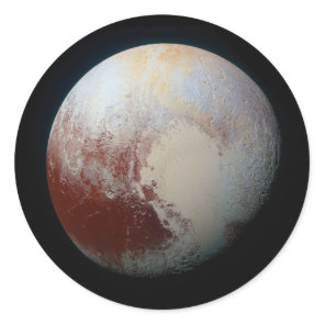 Dwarf Planet Pluto Classic Round Sticker