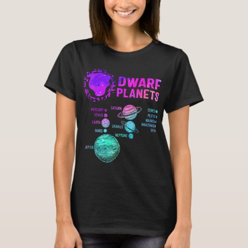Dwarf Planets Science Space Solar Astronomy System T_Shirt