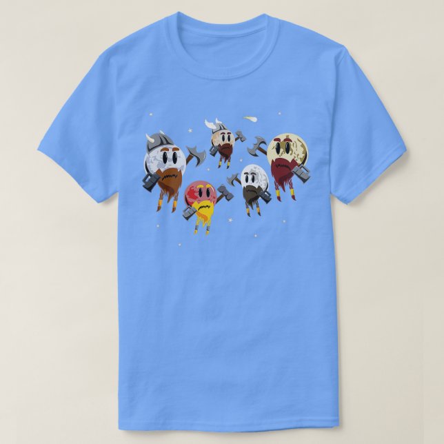 Dwarf Planets T-Shirt (Design Front)