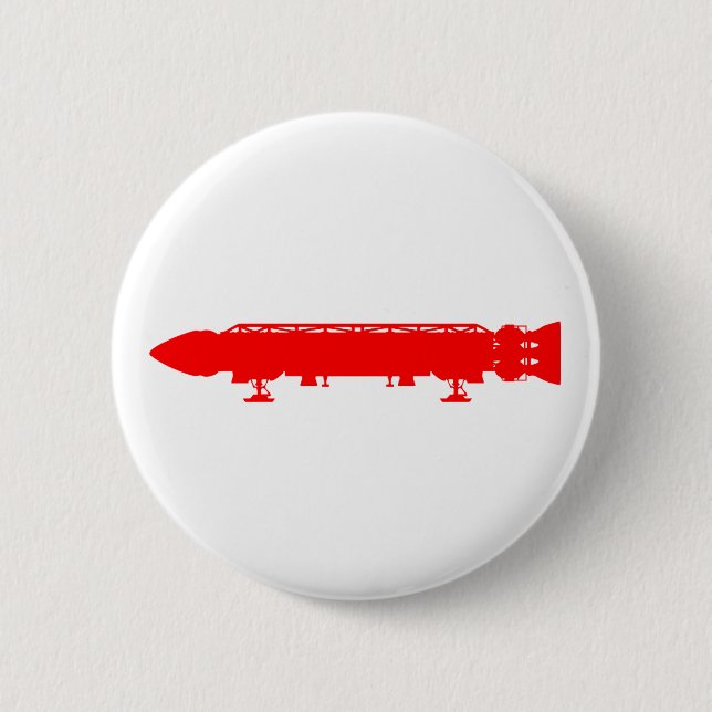 Dwarf Ship Pinback Button (Front)
