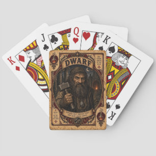 Dwarf, Vintage Circus Monsters Poker Cards