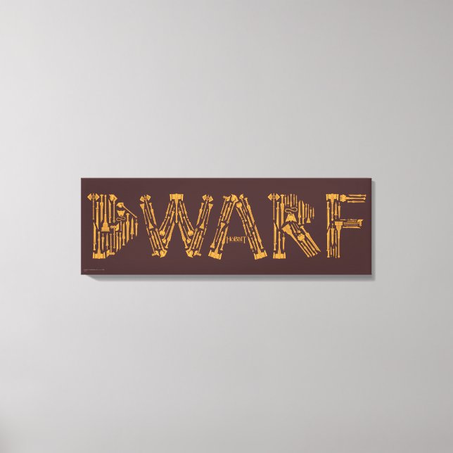 Dwarf Weapons Collage Canvas Print (Front)