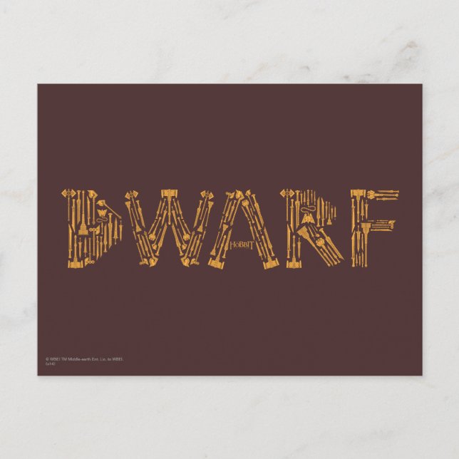 Dwarf Weapons Collage Postcard (Front)