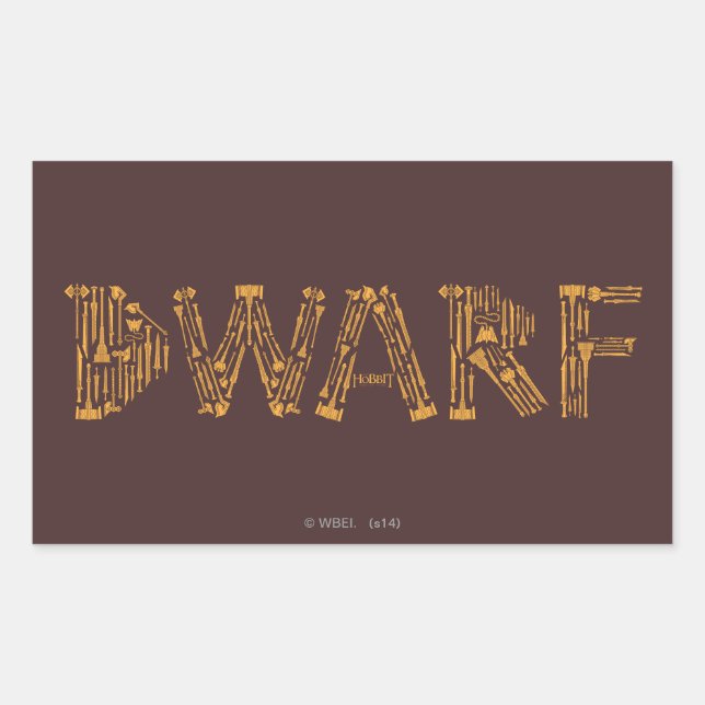 Dwarf Weapons Collage Rectangular Sticker (Front)