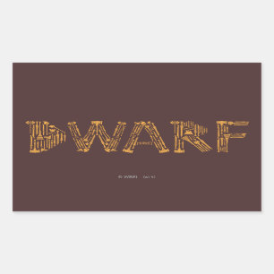 Dwarf Weapons Collage Rectangular Sticker