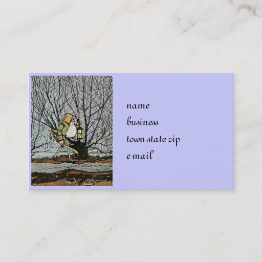Customizable Dwarf with a Lantern Business Card Templates
