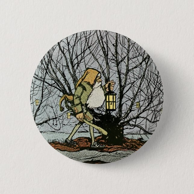 Dwarf with a Lantern Button (Front)