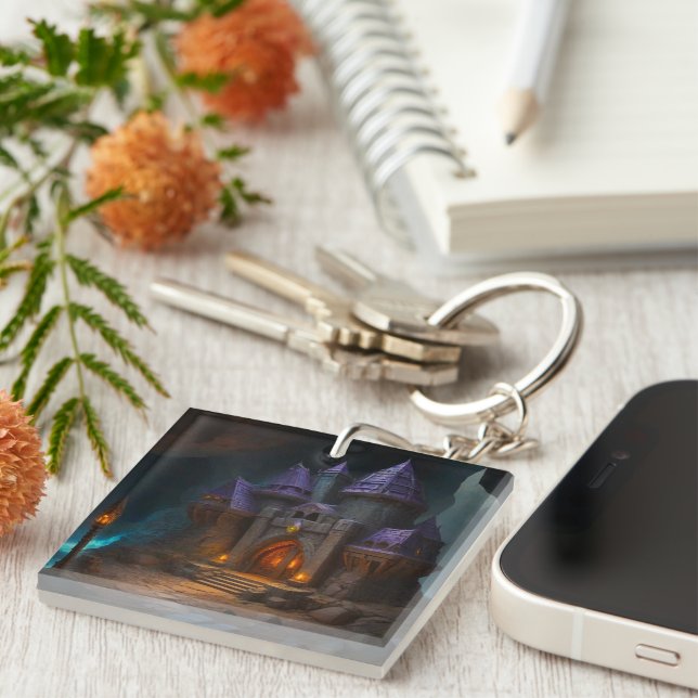 Dwarven Castle of the Blacksmith's Forge Keychain (Front Right)