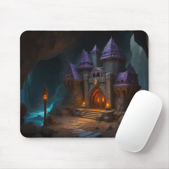 Dwarven Castle of the Blacksmith's Forge Mouse Pad (With Mouse)
