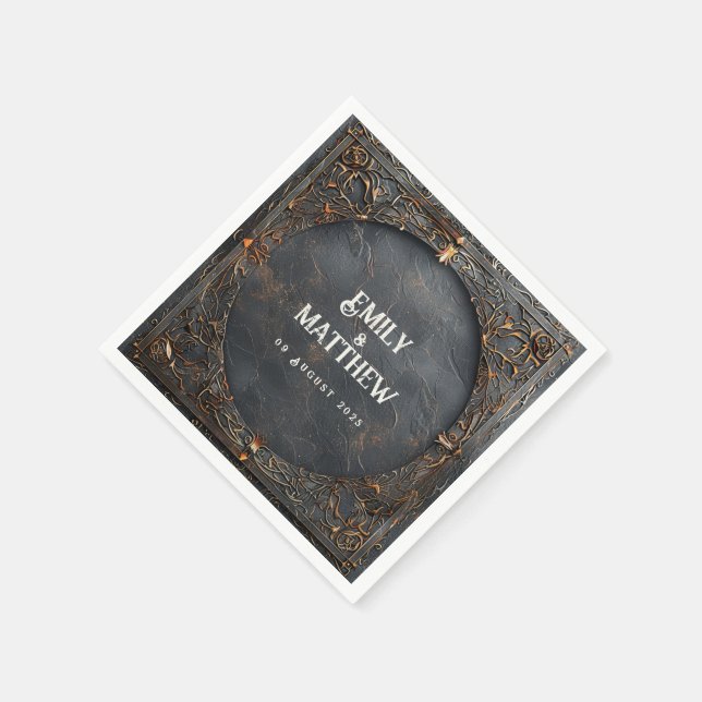 Dwarven Splendor Fantasy Wedding  Napkins (Corner)