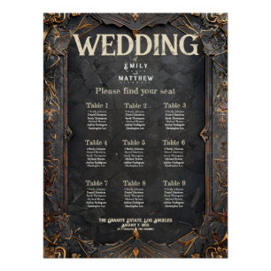 Dwarven Splendor Fantasy Wedding Seating Chart
