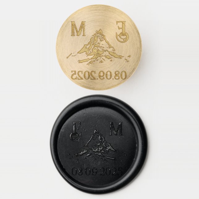 Dwarven Splendor Fantasy Wedding  Wax Seal Stamp (Stamped)