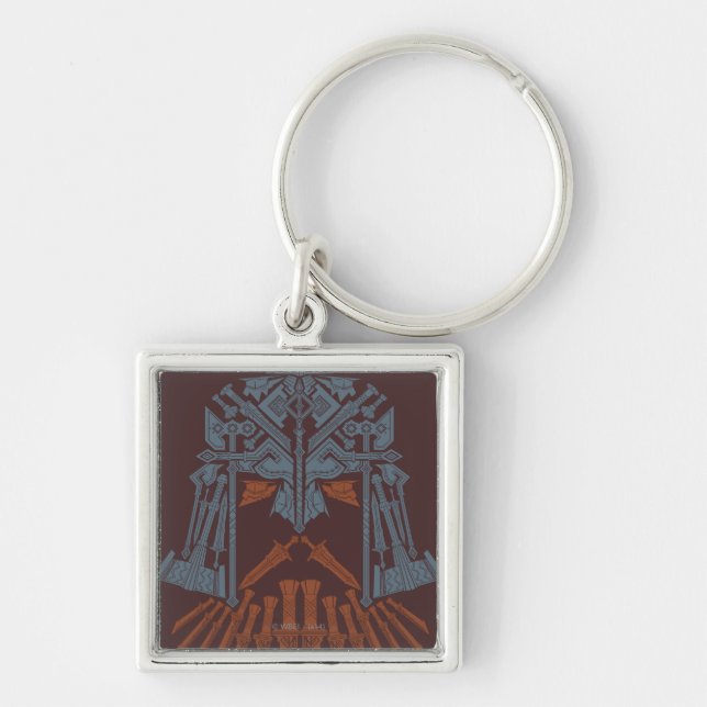 Dwarven Weapons Helmet Icon Keychain (Front)
