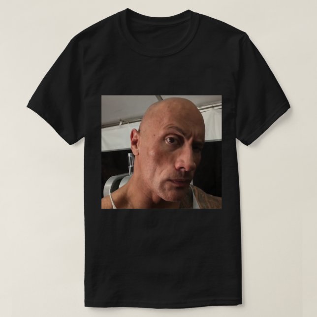 Dwayne The Rock Johnson eyebrow raise meme Classic T-Shirt (Design Front)