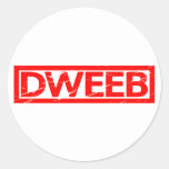 Dweeb Stamp Classic Round Sticker