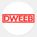Dweeb Stamp Classic Round Sticker