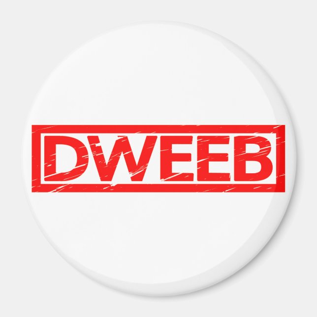 Dweeb Stamp Magnet (Front)