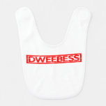 Dweebess Stamp Baby Bib