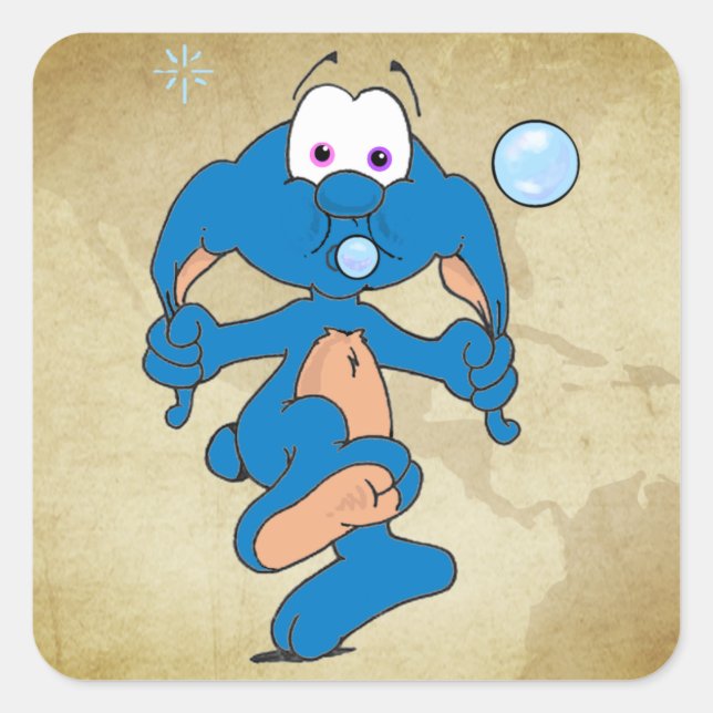 DWEEBLINKS | The Unknown Creatures Square Sticker (Front)