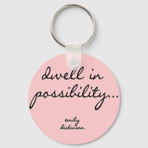 Dwell In Possibility Keychain