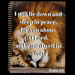 Dwell In Safety Psalm 4:8 Bible Verse Planner