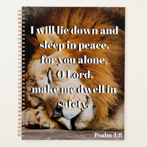 Dwell In Safety Psalm Bible Verse Planner