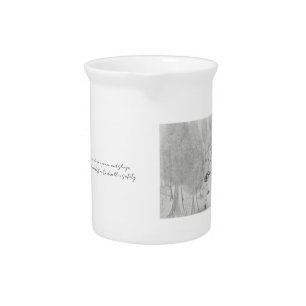 Dwelling in safety sketched forest freehand soup beverage pitcher