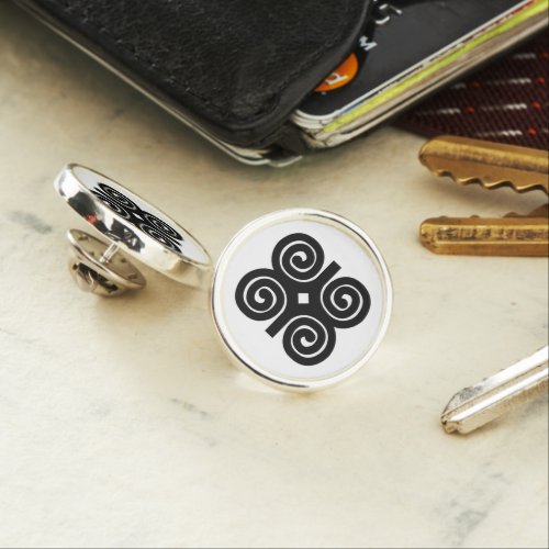 Dwennimmen Strength  Humility Adinkra Symbol Lapel Pin